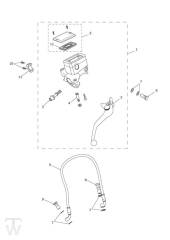 Master Cylinder Assy front - Tiger Explorer