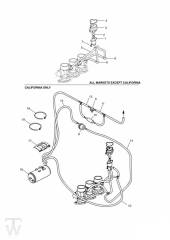 EVAP System from Engine 92746 - Daytona T595 (955)