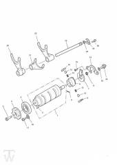 Gear Selector Drum Gear Selector Forks - Daytona T595 (955)