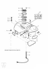 Benzintank - Speed Triple 885 955 bis FIN141871