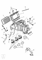 Luftfilterkasten - Speed Triple 885 955 bis FIN141871