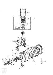 Crank Shaft Connecting Rod Piston - Speed Triple Carburator