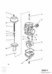 Carburator Parts for T1240900 & T1240620 - Speed Triple Carburator