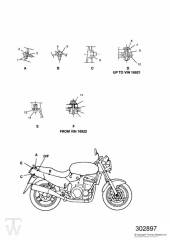 Verkleidungsschrauben - Speed Triple Vergaser