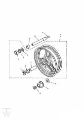 Front Wheel 750ccm - Speed Triple Carburator