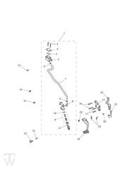 Master Cylinder Assy rear - Trophy 1215 SE