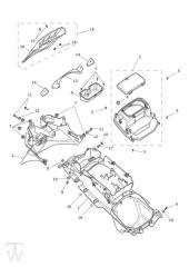 Mudguard rear - Trophy 1215 SE