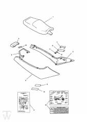 Fairing Rear Seats - Trophy up to Fin29155