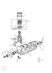 Crank Shaft Connecting Rod Piston - Trophy up to Fin29155