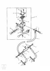 Master Cylinder Assy front - Trophy up to Fin29155