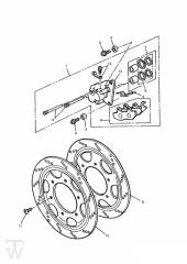 Bremse vorn 3Zylinder bis FIN009082 - Trophy bis Fin29155