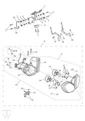 Headlight - Speed Triple 1050 from VIN461332