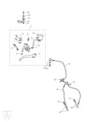 Master Cylinder Assy front - Speed Triple 1050 from VIN461332