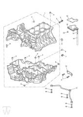 Crankcase - Speed Triple 1050 from VIN461332