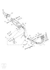 Auspuffanlage bis FIN281465 - Sprint ST 1050