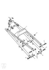 Rear Frame Assembly - Sprint ST 1050