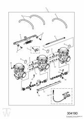 Carburator Keihin from VIN 055616 - T400