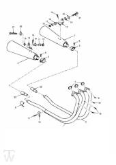 Exhaustanlage - Adventurer up to VIN71698
