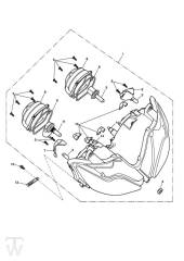 Hauptscheinwerfer - Daytona 675 bis FIN381274