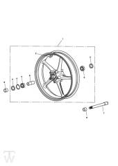 Front Wheel - Daytona 675 up to VIN381274