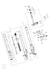 Front Suspension - Daytona 675 up to VIN381274