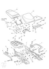 Fairing Rear Seats - Tiger 800 XC