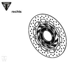 Brake Disc front Right Thunderbird Night/Storm