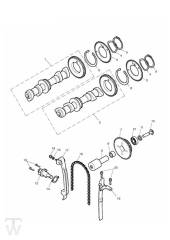 Camshaft Timing Chain - Thruxton 900 EFI