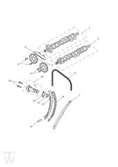 Camshafts Timing Chain - Daytona 675 from VIN564948