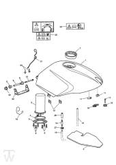 Fueltank from VINxxx - Speed Triple 1050 up to VIN333178