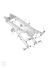 Rear Frame Assembly - Speed Triple 1050 up to VIN333178