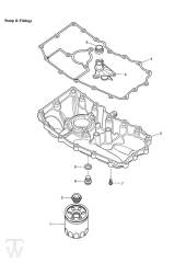 Oil Sump - Speed Triple 1050 up to VIN333178