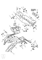 Mudguard rear - Speed Triple 1050 from VIN333179