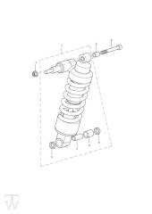 Rear Suspension Unit - Tiger1050 & SE