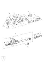 Gear Selection Shaft from Engine340170 - Tiger1050 & SE