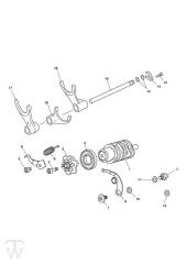 Schaltwalze von Motor340170-563846 - Tiger1050 & SE