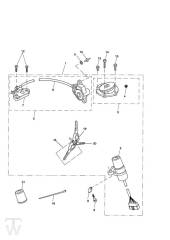 Lockset Ignition from VIN356390, from 370066 US, from 356465 TW - Street Triple up to VIN560476