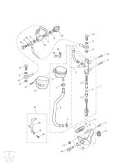 Master Cylinder Assy rear - America Carburator