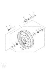 Vorderrad ab FIN281466-F2 & ab 279279-F4 - America Vergaser