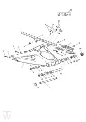 Swingarm - Street Triple R up to VIN560476