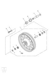 Front Wheel - America EFI up to VIN468389