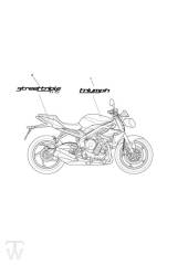 Dekor bis FIN657136 - Street Triple ab FIN560477