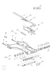 Swingarm - Street Triple from VIN560477