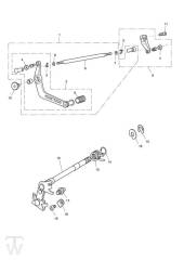 Gear Selection Shaft - Street Triple from VIN560477