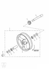 Vorderrad - Daytona 955i ab FIN1332513