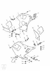 Fairing Laterally - Daytona 955i from VIN1332513