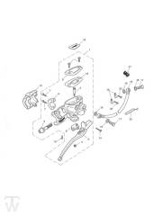 Master Cylinder Assy T100 - Bonneville & T100 Carburator