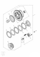 Clutch up to Engine282863-F2 & 273654-F4 & T100 up to Engine211132 - Bonneville & T100 Carburator