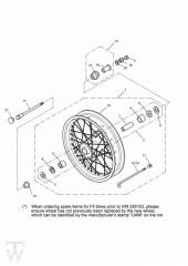 Front Wheel - Bonneville & T100 Carburator