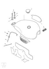 Benzintank - Bonneville EFI bis FIN380776